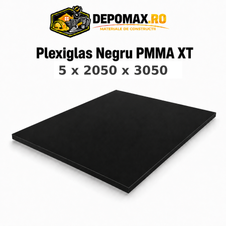 Plexiglas negru PMMA XT 5 x 2050 x 3050 mm